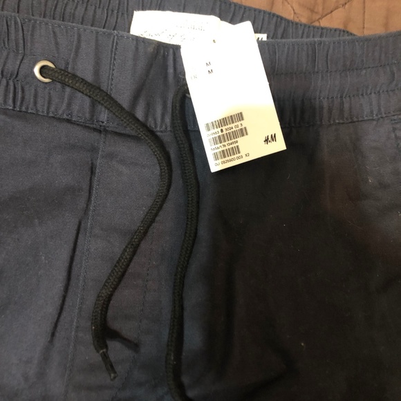 H&M Navy Blue Khaki Joggers - Picture 2 of 3